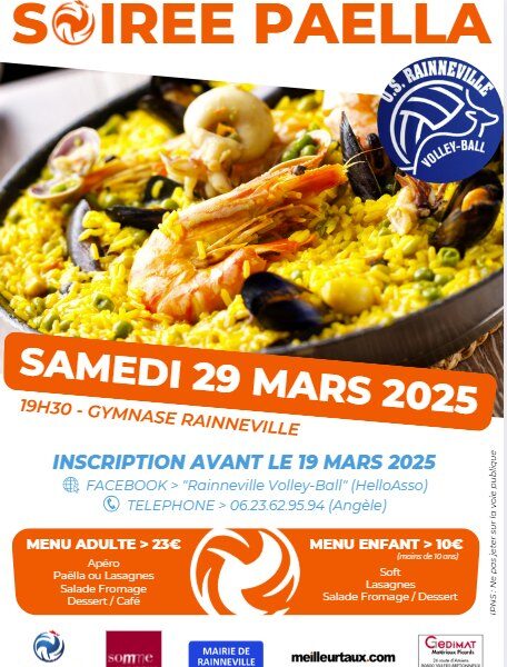 Soirée Paëlla – Samedi 25 Mars