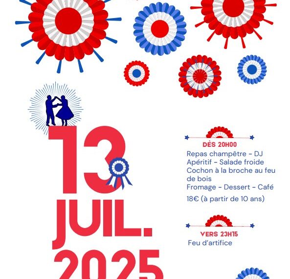 Soirée du 14-Juillet – Dimanche 13 Juillet