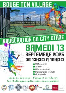 Lire la suite à propos de l’article Inauguration du City-Stade – 13 septembre 2025