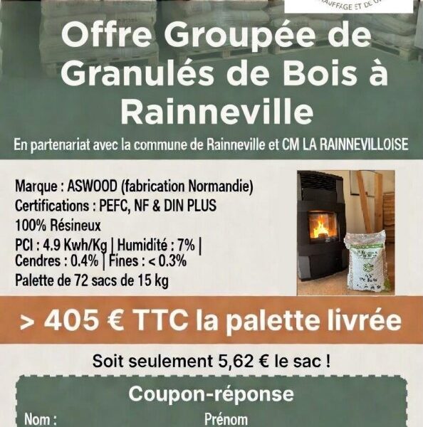 Achat groupé de granulés de bois