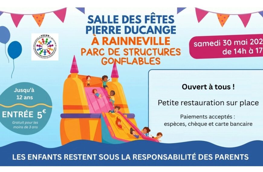 Structures gonflables – Samedi 30 mai