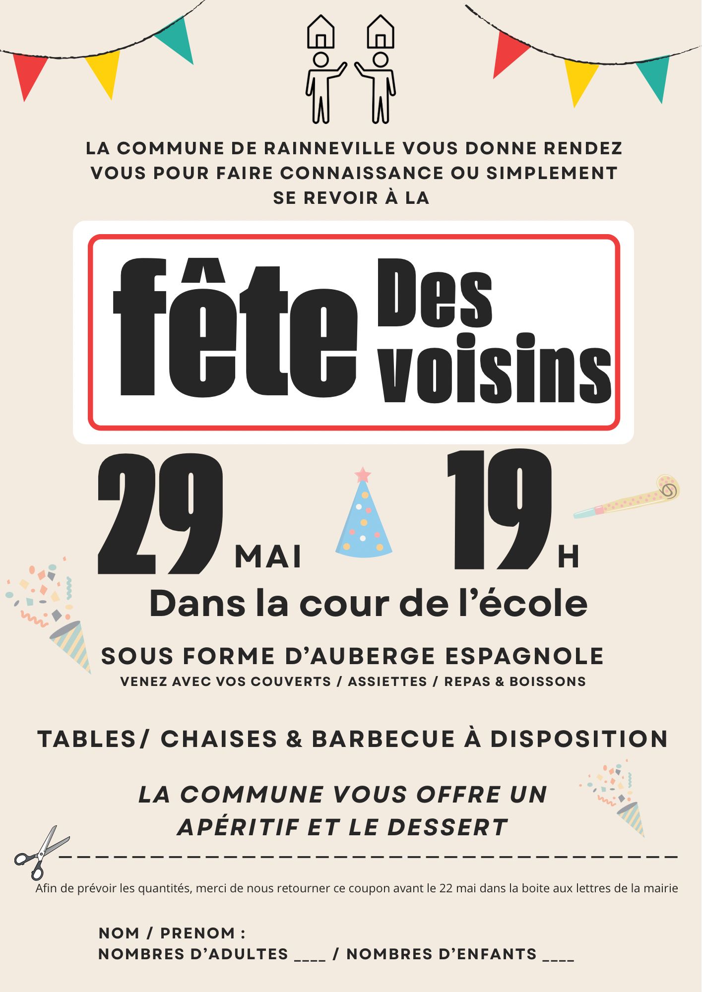 You are currently viewing Fête des voisins – Vendredi 29 mai