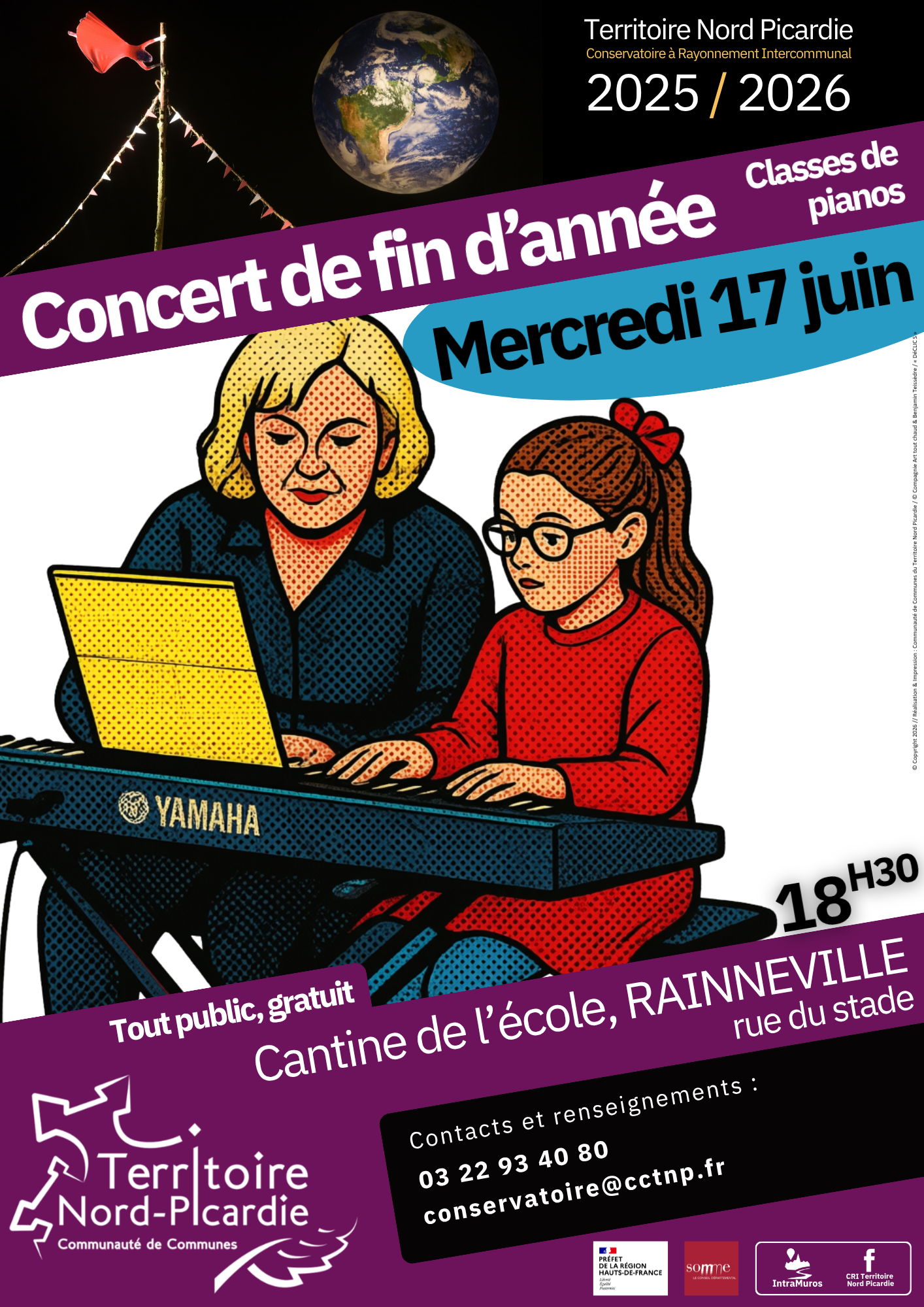 Lire la suite à propos de l’article Concert de piano – Mercredi 17 Juin 2026