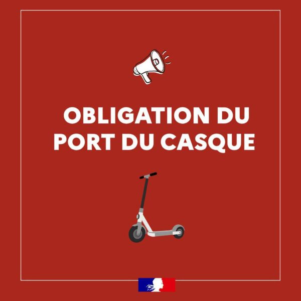 Obligation du port du casque