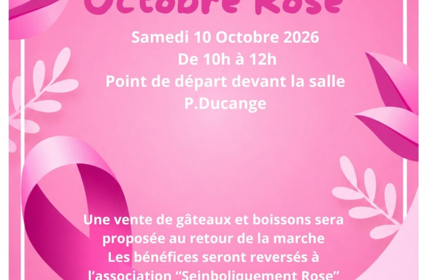 Octobre rose – Samedi 10 octobre