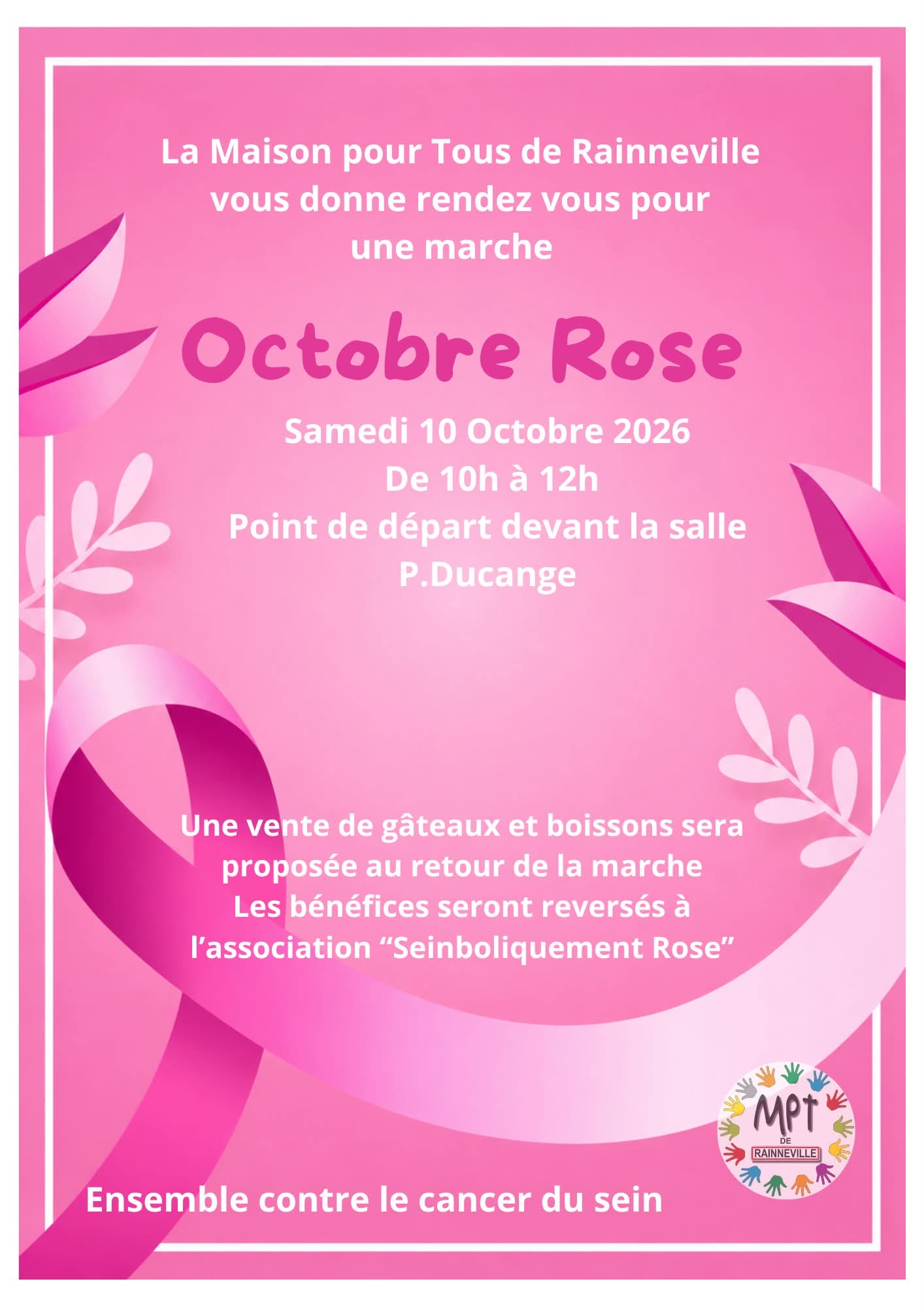 Lire la suite à propos de l’article Octobre rose – Samedi 10 octobre